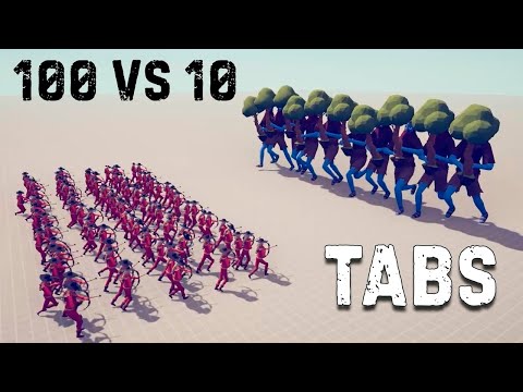 Видео: 10 Лесных Гигантов против 100 лучников! Totally Accurate Battle Simulator