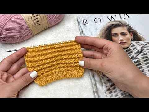 Видео: Такой простой, но такой красивый узор спицами. ВЕЛИКОЛЕПНЫЙ