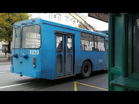 Видео: 🔵Б/У Московский троллейбус ЗиУ-682ГМ1, борт. №8820; маршрут №7; мост Raba-318.77; город Воронеж