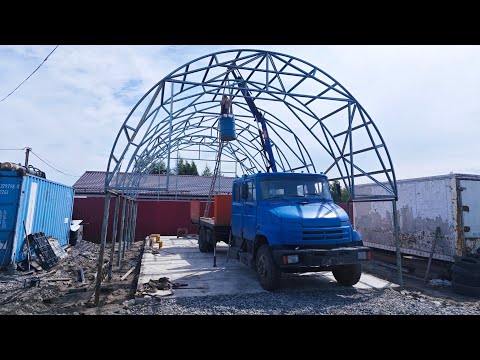 Видео: Отдельная мастерская для грузовиков. 