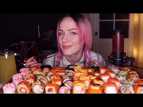 Видео: MUKBANG | Суши/роллы | Sushi/rolls не ASMR