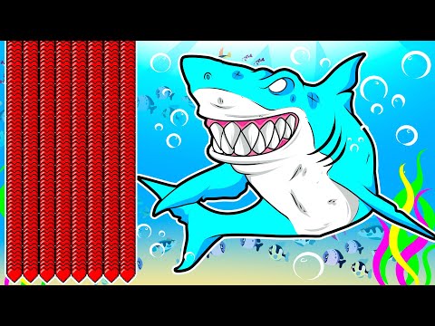 Видео: Жизнь акулы в Minecraft