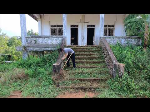 Видео: Мужчина и женщина очищают старый дом и дарят ему новую жизнь бесплатно | by @CleanupRelax