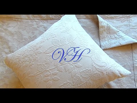 Видео: Покрывало и наволочка на молнии из жаккарда для кровати. Простая техника, но отличный результат