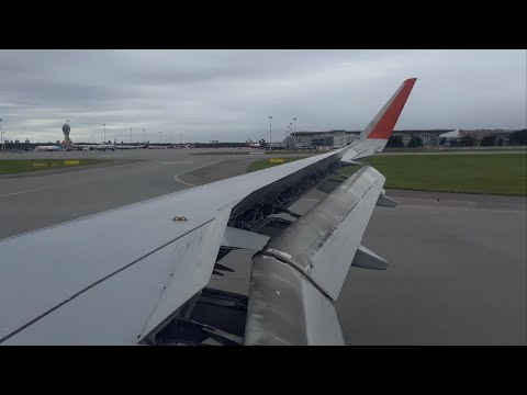 Видео: Ветреный заход на посадку • Аэрофлот • Airbus A320-214 • RA-73765 • Прибытие в Пулково