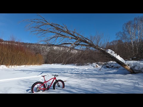 Видео: 2024. Река Большая Хадя. Зимой на велосипеде.