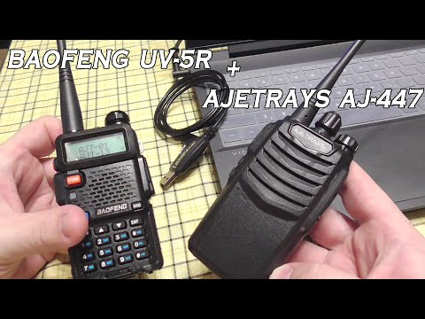 Видео: Подключение Baofeng UV-5R к Ajetrays AJ-447!