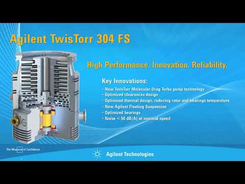 Видео: Турбомолекулярный вакуумный насос Agilent TwisTorr 304 FS