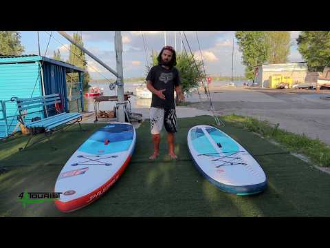 Видео: Сравнение SUP досок компактного формата JP Australia LE 10'6" vs RedPaddleCo Compact 9'6"