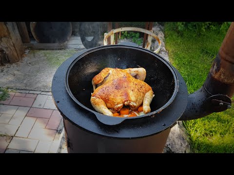 Видео: Как целиком ПОЖАРИТЬ КУРИЦУ в КАЗАНЕ. Рецепт для казана.