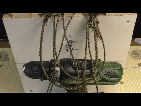Видео: Станок для плетения верёвок. для посадки  рыбацких сетей