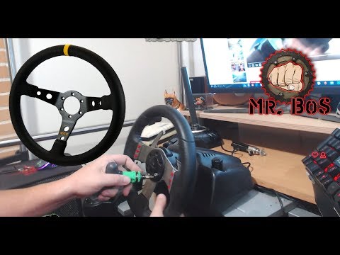 Видео: logitech g27 Замена руля, лепестков, плюс переходник на руль.