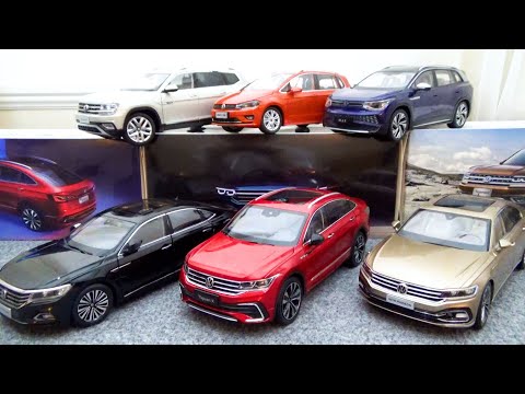 Видео: 1/18 PAUDI Volkswagen открыл 6 единиц ♪ Tiguan, Fideon, Terramont, Passat и др.