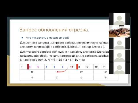Видео: Алгоритмы и структуры данных (Корневая декомпозиция), Лобанов Г. И. 30.05.2022г.