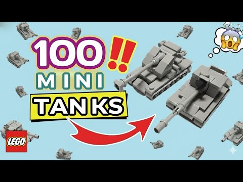 Видео: 100 мини танков из ЛЕГО в одном ролике|||Мини танки из лего
