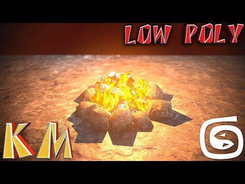 Видео: Моделирование костра (Урок 3d max для начинающих) low poly