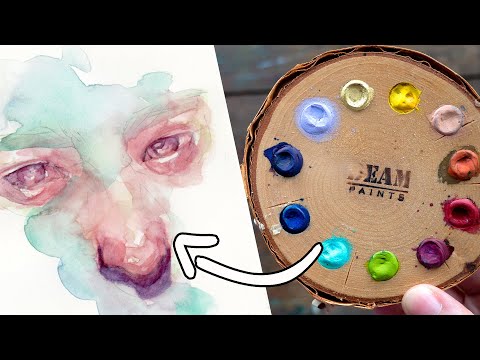 Видео: Палитра для акварели из дерева! Акварели Beam Paints
