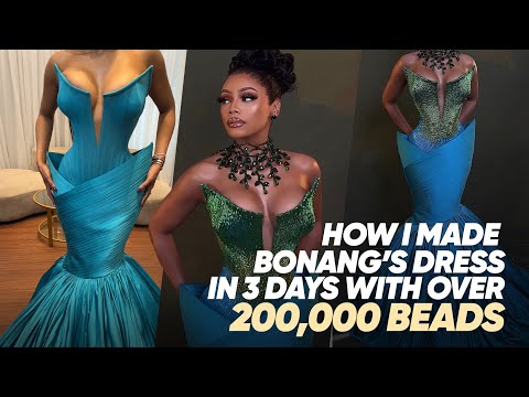Видео: Как я сшила платье Бонанг Матебы за 3 дня | Вики Джеймс