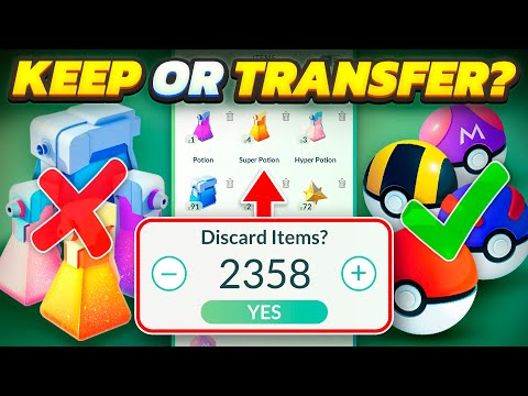 Видео: Как ЛЕГКО управлять пространством в сумке для предметов (Pokémon GO)