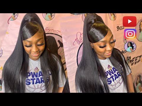 Видео: 💕💓«Глубокая челка» с полураспущенными прядями🏆Защитные бразильские волосы быстрого плетения | Elf...
