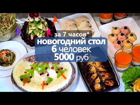 Видео: за 7 часов: НОВОГОДНИЙ СТОЛ на 5000 РУБ 🎄 на 6 ЧЕЛОВЕК