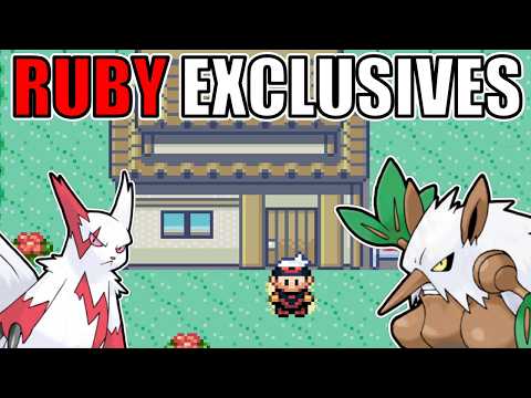 Видео: Прохождение Pokémon Ruby только с эксклюзивными версиями