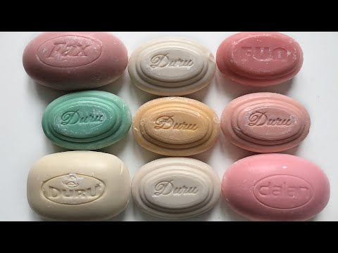 Видео: ASMR cutting powdery antique soap, cutting dry old Turkish soap, satisfying video/ резка сухого мыла