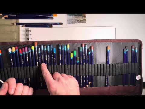 Видео: Использование карандашей Derwent Inktense для изображения реки