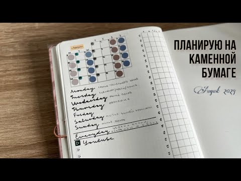 Видео: КАК Я ВЕДУ КАМЕННЫЙ ЕЖЕДНЕВНИК | Планирование в августе 2024