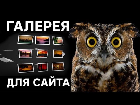 Видео: Галерея изображений для сайта.