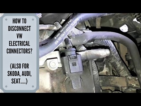 Видео: Как отсоединить электрические разъемы VW (также для Skoda, Audi, Seat и других автомобилей группы...