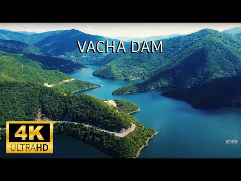 Видео: Язовир Въча от дрон - Vacha Dam - 2020 - 4K DRONE VIDEO