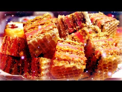 Видео: Вафельный торт с Киселём и Ириской Рецепт