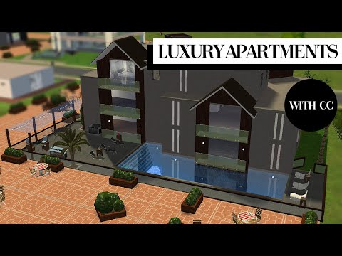 Видео: Luxury Apartments | Люксовые квартиры | Строительство Симс 2 | The Sims 2 Speed Build | CC