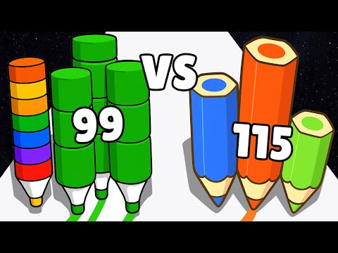 Видео: ✏️COLOR PENCIL VS PENCIL RUSH 3D - БИТВА КАРАНДАШЕЙ!