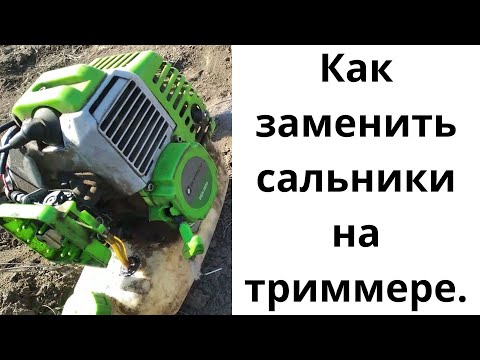 Видео: Как менять сальники на бензо триммере коса мотокоса замена сальников.