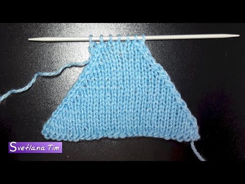 Видео: Убавление петель по краю. Как убавить петли 🟡🟣 Вязание спицами мастер класс / Svetlana Tim