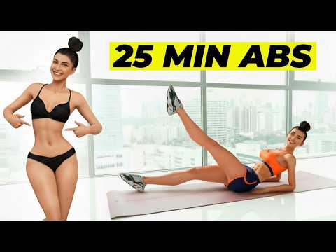 Видео: 🔥 25-минутная тренировка пресса для сжигания жира на животе 👙 Для тех, кому за 50