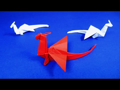 Видео: Как сделать дракона из бумаги  Оригами дракон из бумаги пошагово