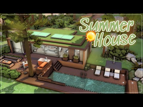 Видео: Летний дом💛🌿│Строительство│Summer House│SpeedBuild│NO CC [The Sims 4]