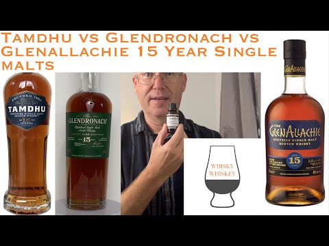 Видео: Виски, выпуск 50: Tamdhu 15 против Glendronach 15 против GlenAllachie 15 Year Single Malt Scotches