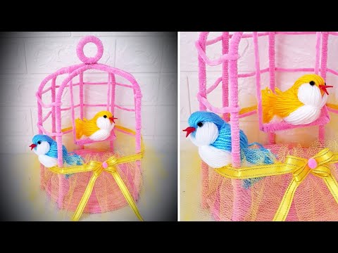Видео: 💥СУПЕР ИДЕЯ ДЛЯ ПЕРЕРАБОТКИ/😍Простое изготовление птиц из веревки/❤Птицы в клетке