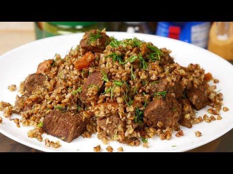 Видео: Гречка с мясом. ПЛОВ из ГРЕЧКИ, цыганка готовит. Gipsy cuisine.