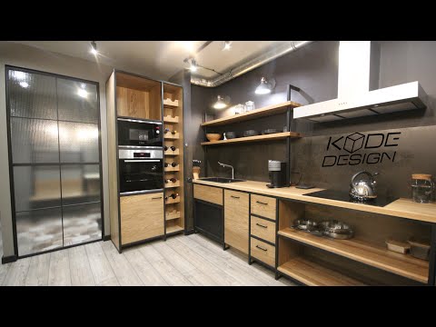 Видео: KODEDESIGN TV   Кухня лофт Loft kitchen