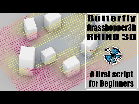 Видео: Butterfly CFD | Первый скрипт | | Гидродинамика внутри Rhino Grasshopper3D | Часть 01