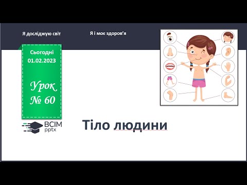 Видео: ЯДС 1 клас. Урок 60. Тіло людини.