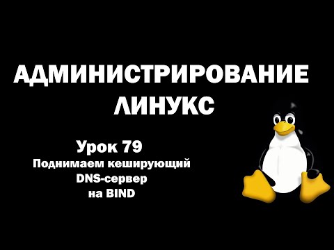 Видео: Администрирование Линукс (Linux) - Урок 79 - Поднимаем кеширующий DNS-сервер на BIND