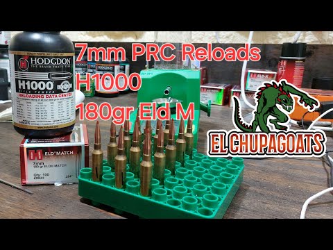 Видео: 7-мм патроны PRC Handload с патронами H1000 и пулей HORNADY 180GR ELD M на винтовке SAVAGE 110 TR...