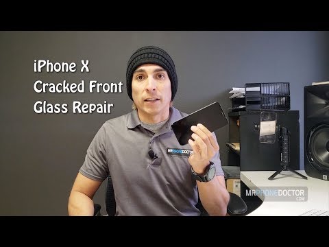 Видео: Ремонт/замена треснувшего экрана Apple iPhone X (только переднее стекло)