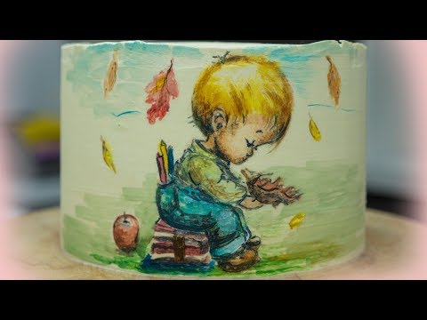 Видео: Как перенести рисунок🎨 на кремовый торт🎂- Я - ТОРТодел!